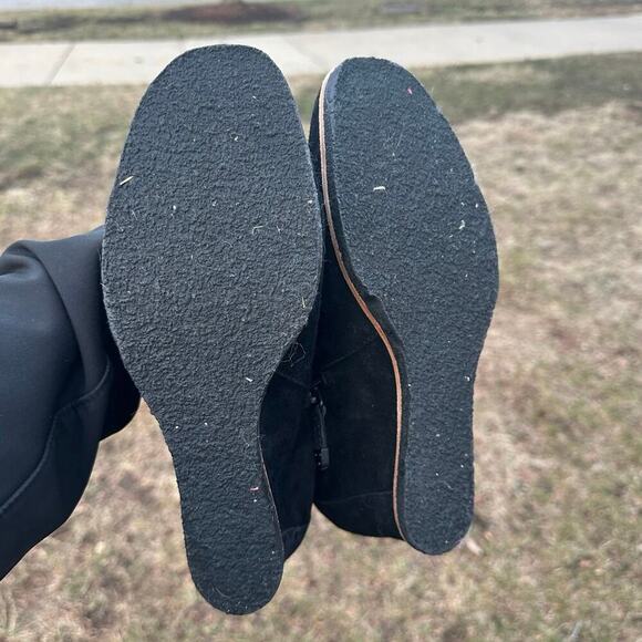 Earth Shoes Kalmar Wedge Leather Ankle Booties Size 9 - Picture 7 of 11